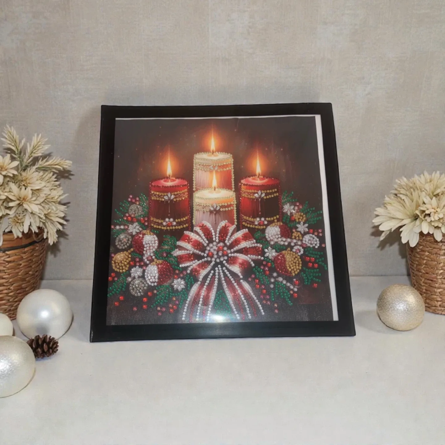 Candle Christmas Diamond Painting