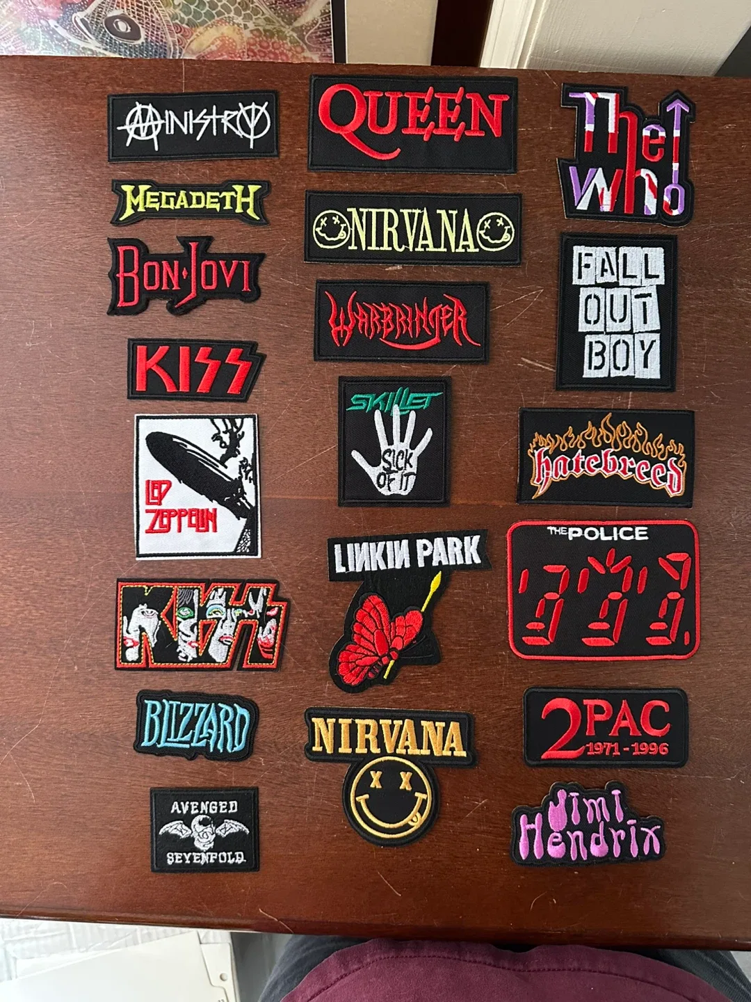 Lot of Retro Band Patches for Sake.