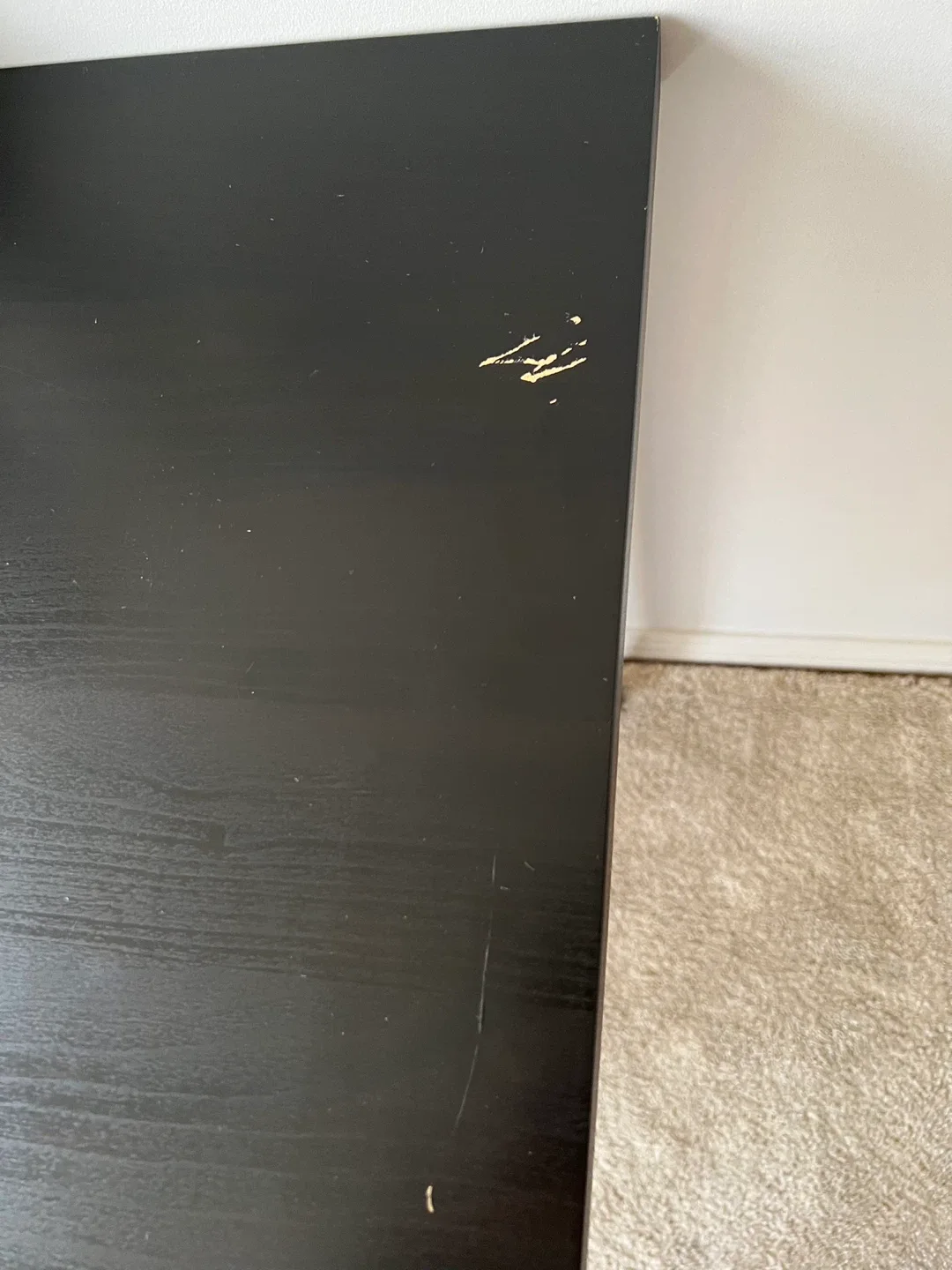 IKEA Black Desk with Drawer Unit image indicator(4)