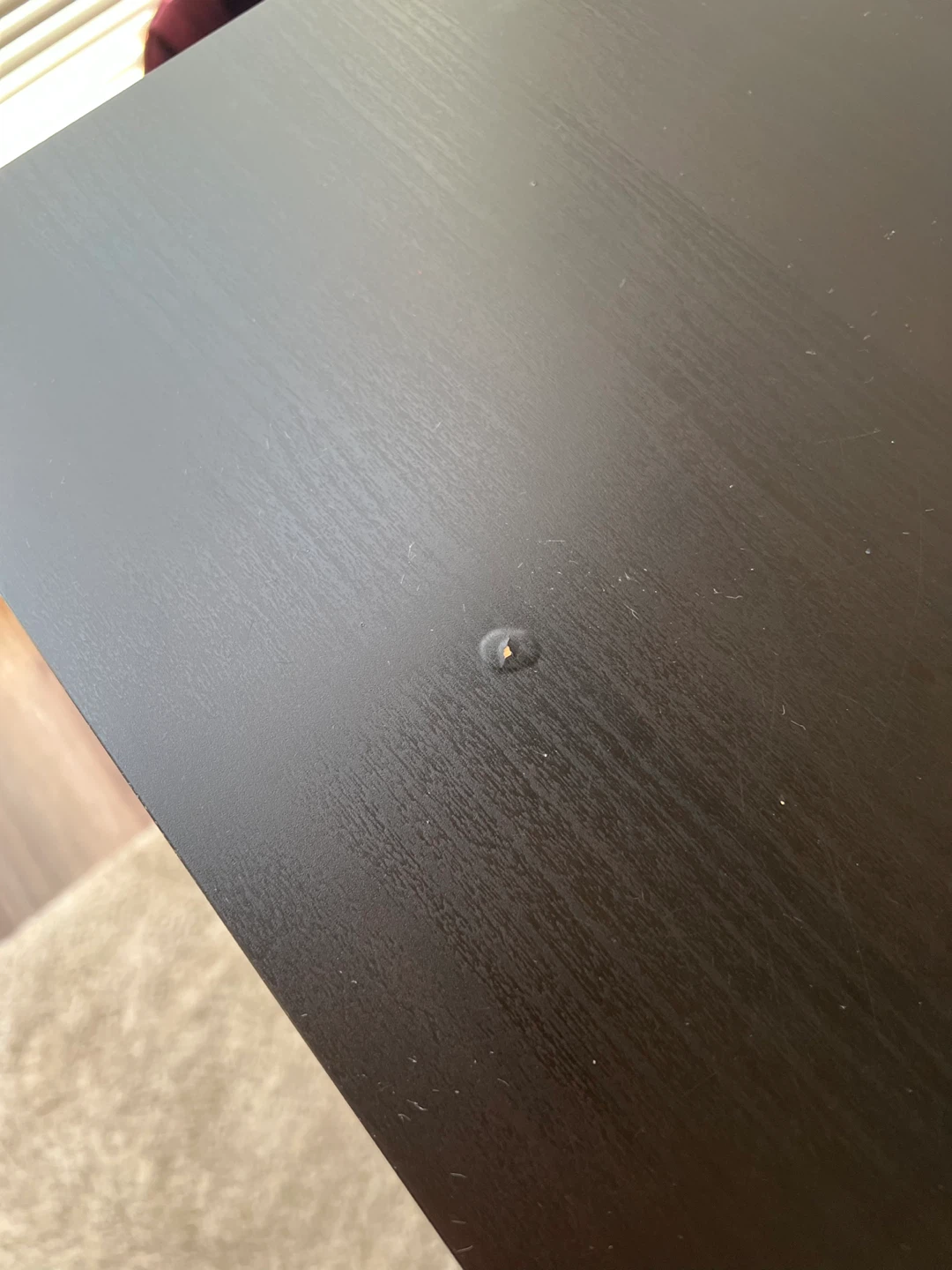 IKEA Black Desk with Drawer Unit - photo 3