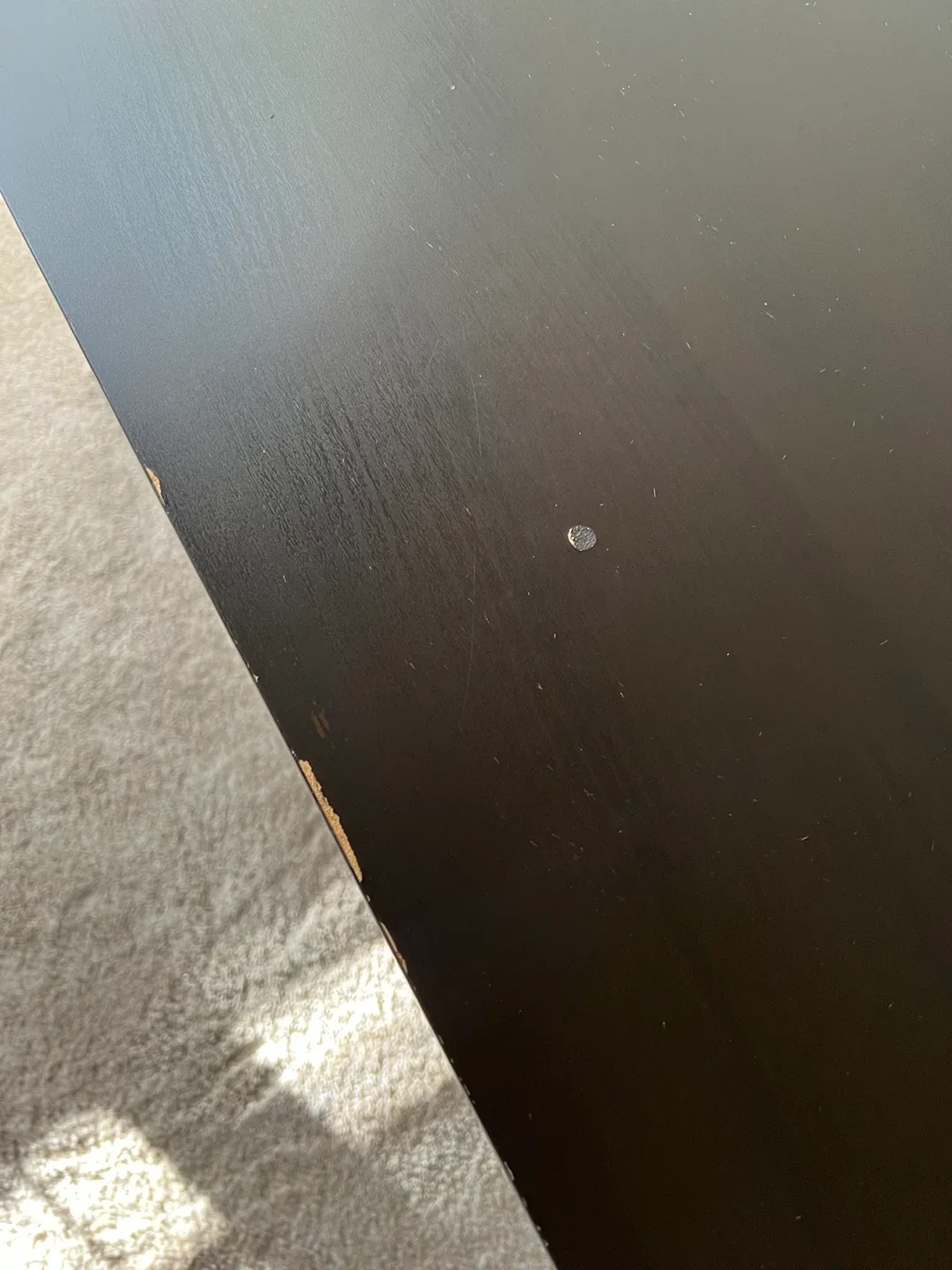 IKEA Black Desk with Drawer Unit image indicator(2)