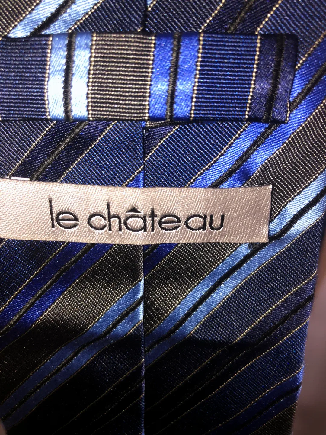 Men’s Blue Tie. LeChateau. image indicator(4)