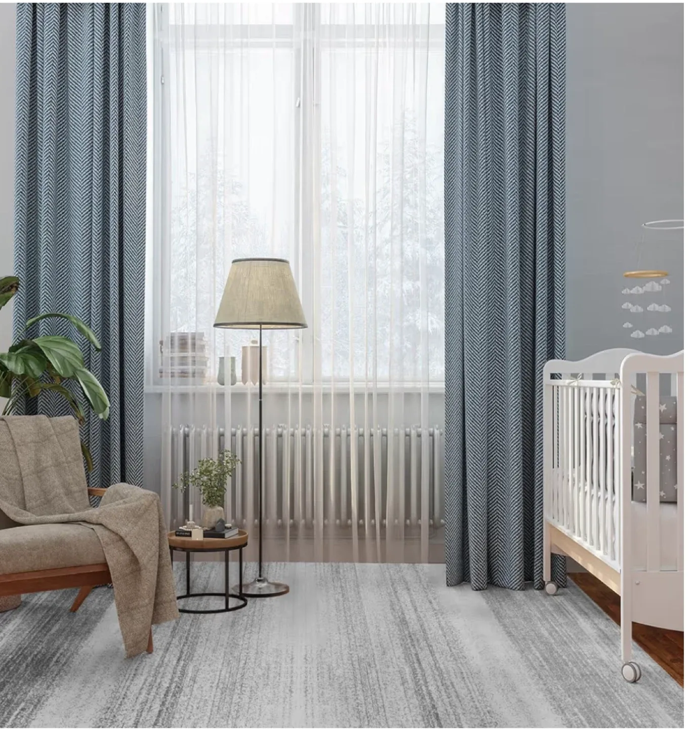 8x10 ft Grey Area Rug - Pet & Kid Friendly! image indicator(3)