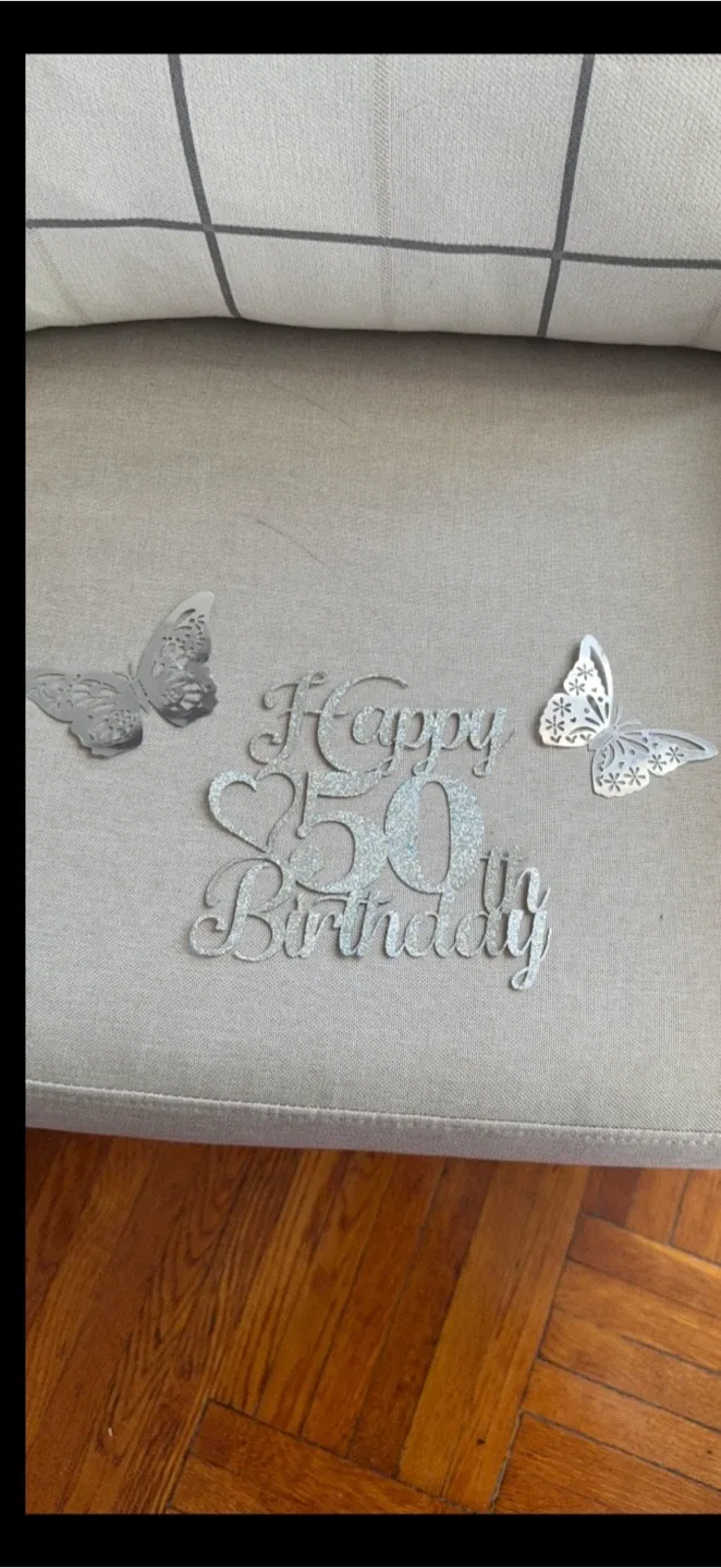 Happy 50th Birthday Cake Topper