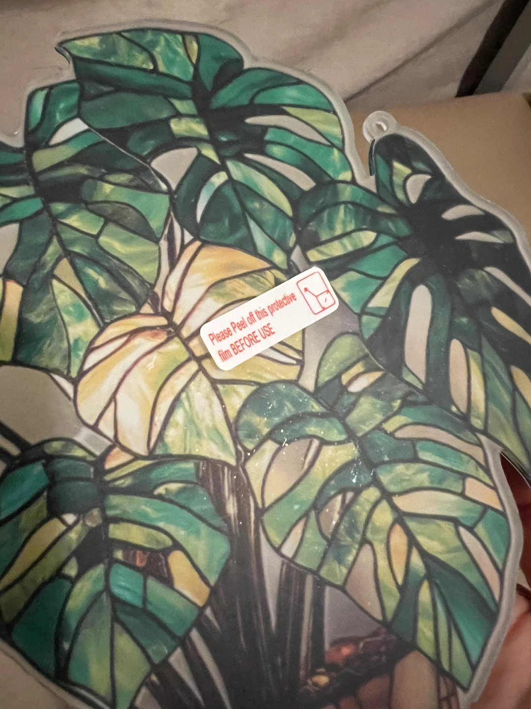 Monstera Suncatcher (acrylic) - photo 3