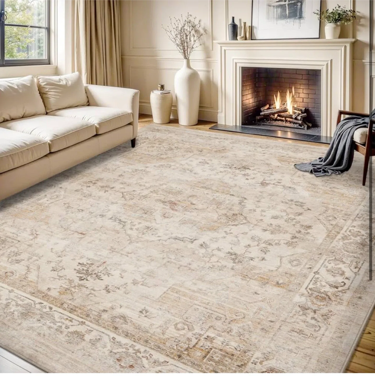 5x7 ft Area Rug - Machine Washable