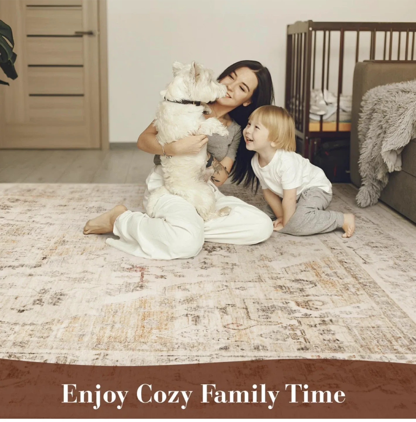 5x7 ft Area Rug - Machine Washable image indicator(7)