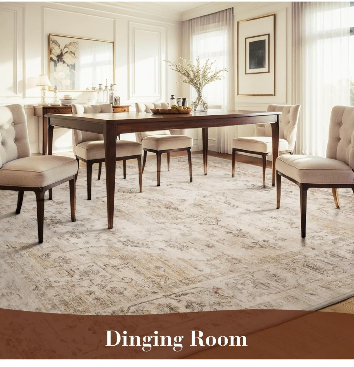 5x7 ft Area Rug - Machine Washable image indicator(6)