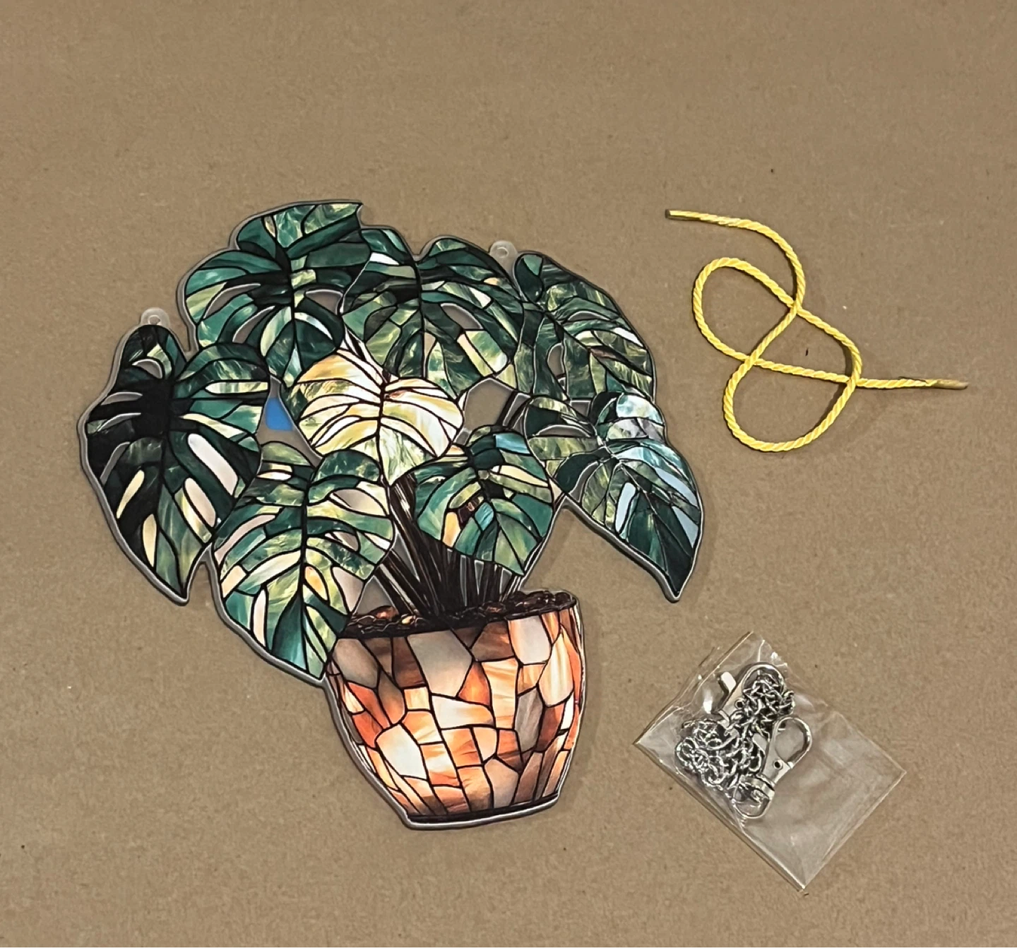 Monstera Suncatcher (acrylic) - photo 2
