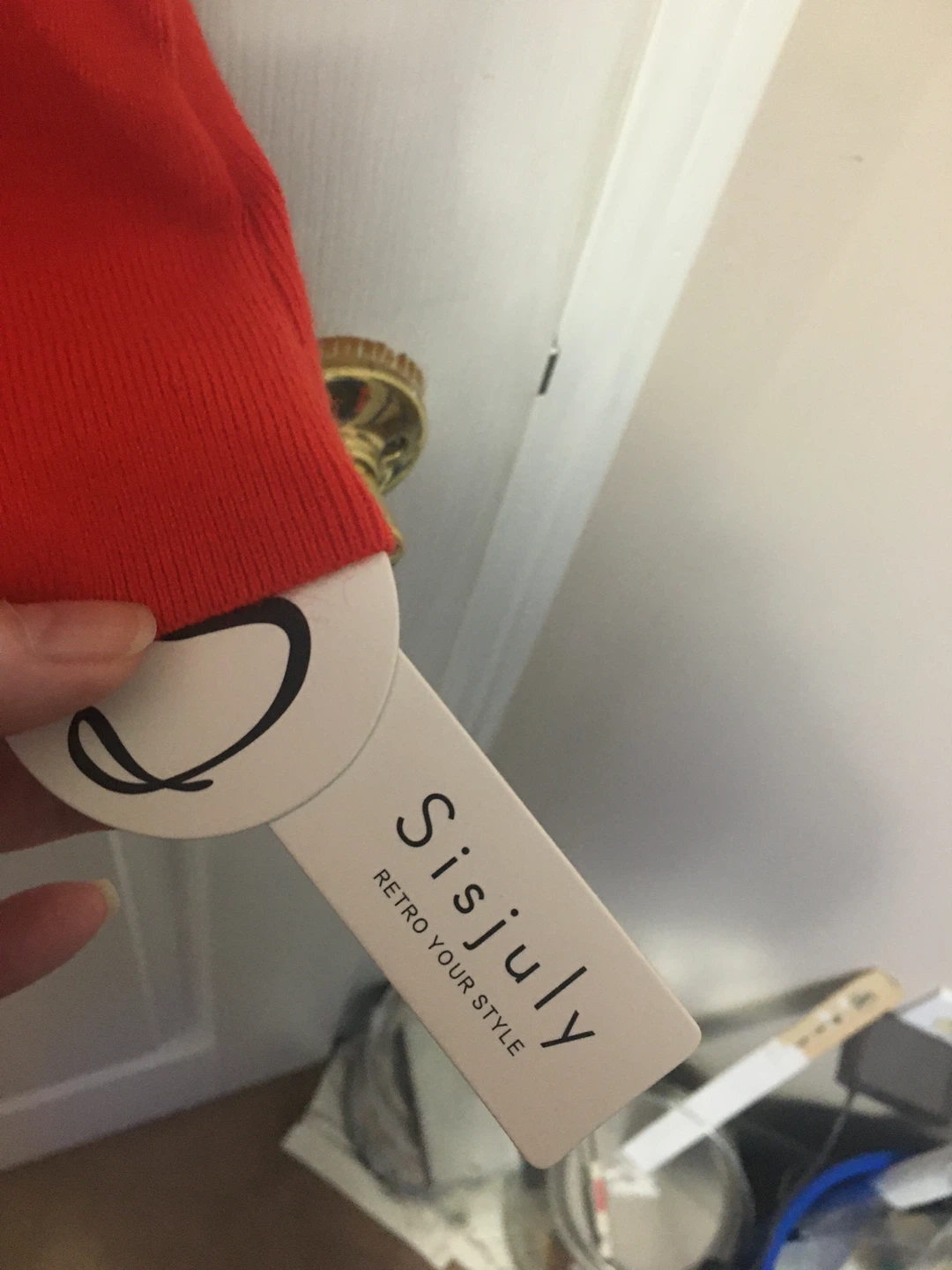 Sisjuly Red Long Sleeve Dress - photo 4