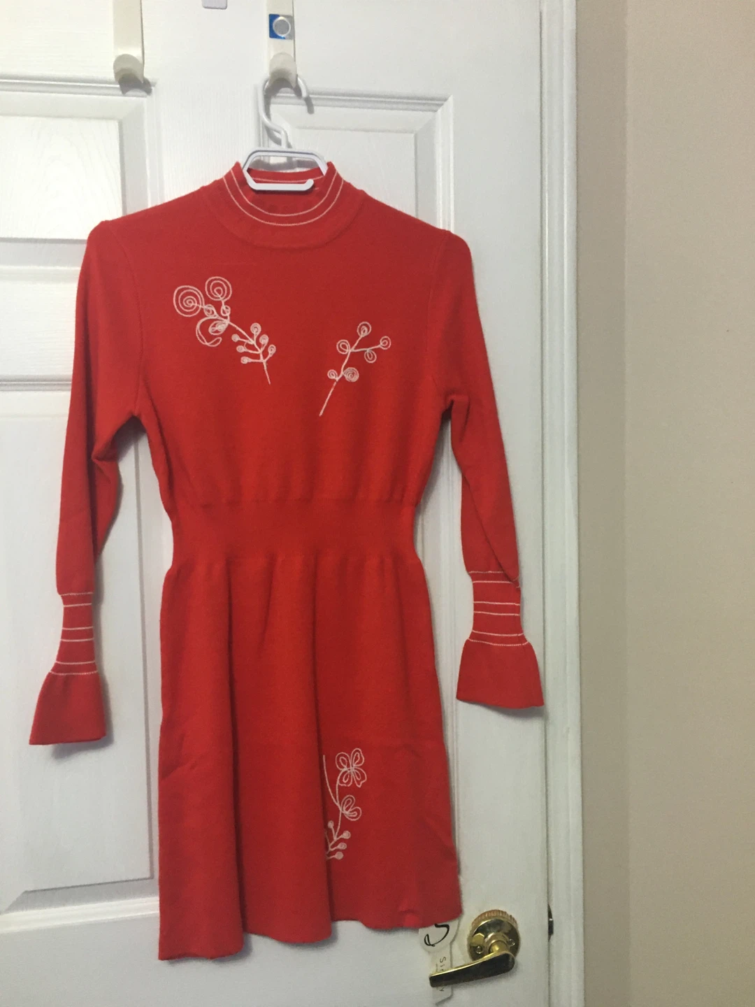 Sisjuly Red Long Sleeve Dress - photo 2
