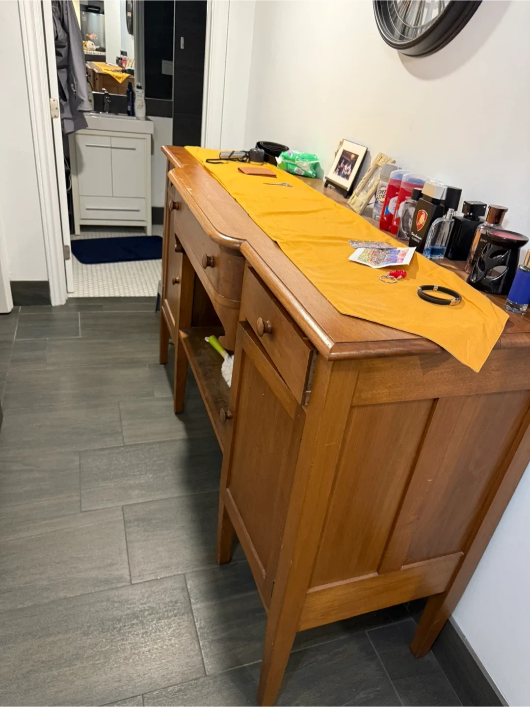 Wooden Sideboard Cabinet image indicator(3)