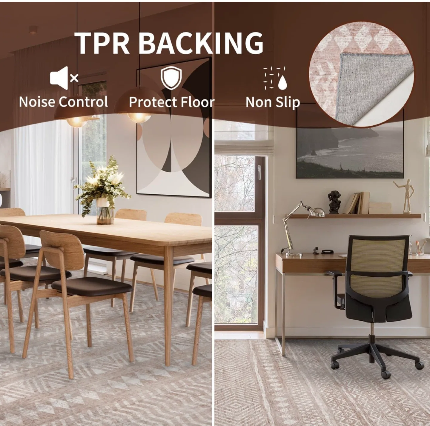 Boho Style Area Rug - 8 x 10 ft image indicator(4)