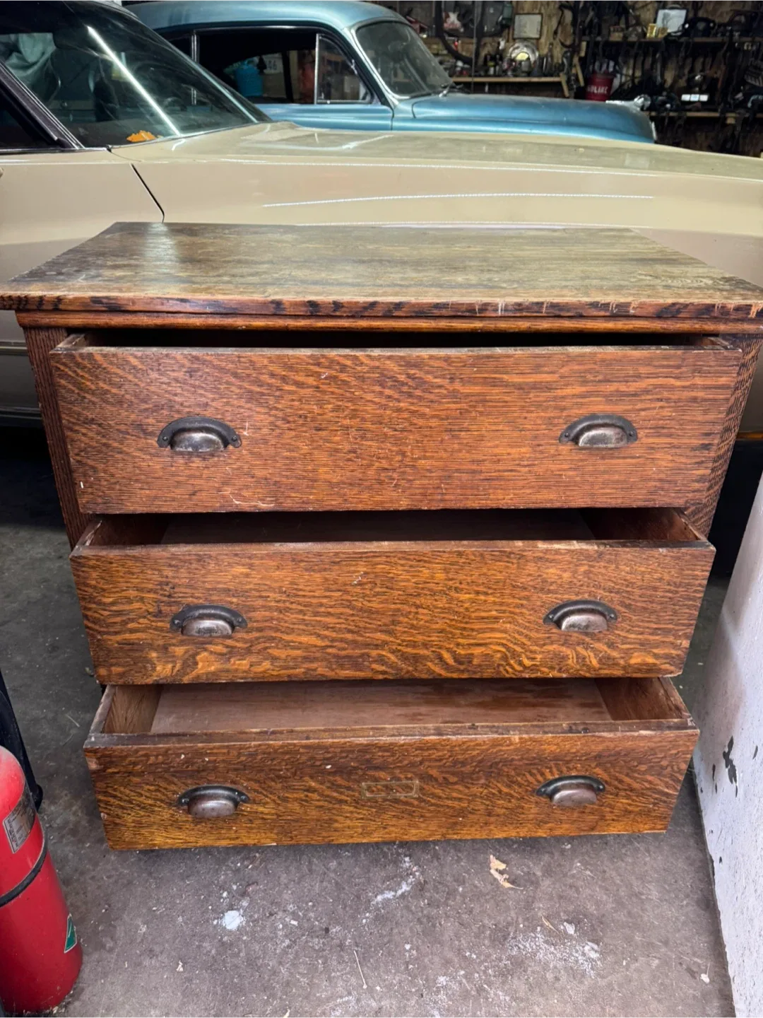 Wooden 3-Drawer Dresser - 37" Tall image indicator(2)