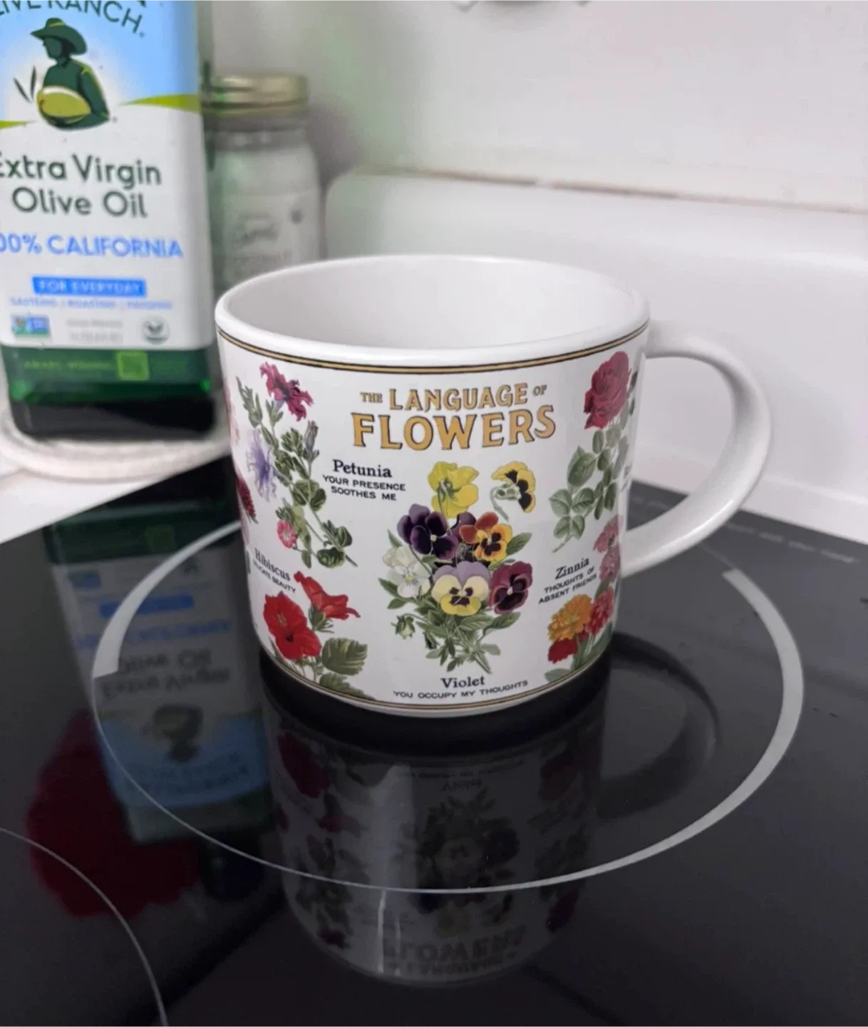 Free Cavallini & Co Language of Flowers 14 oz Mug