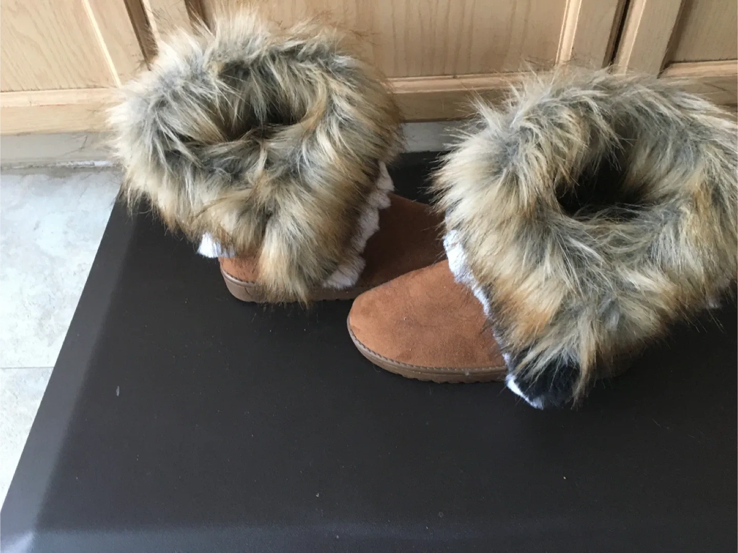 Brown Fur-Trimmed Winter Boots image indicator(4)