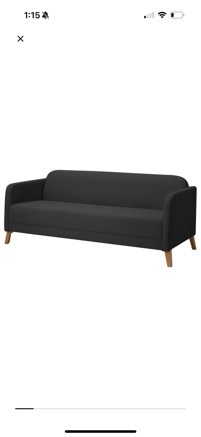IKEA Karlsfors 3-Seat Sofa - Charcoal