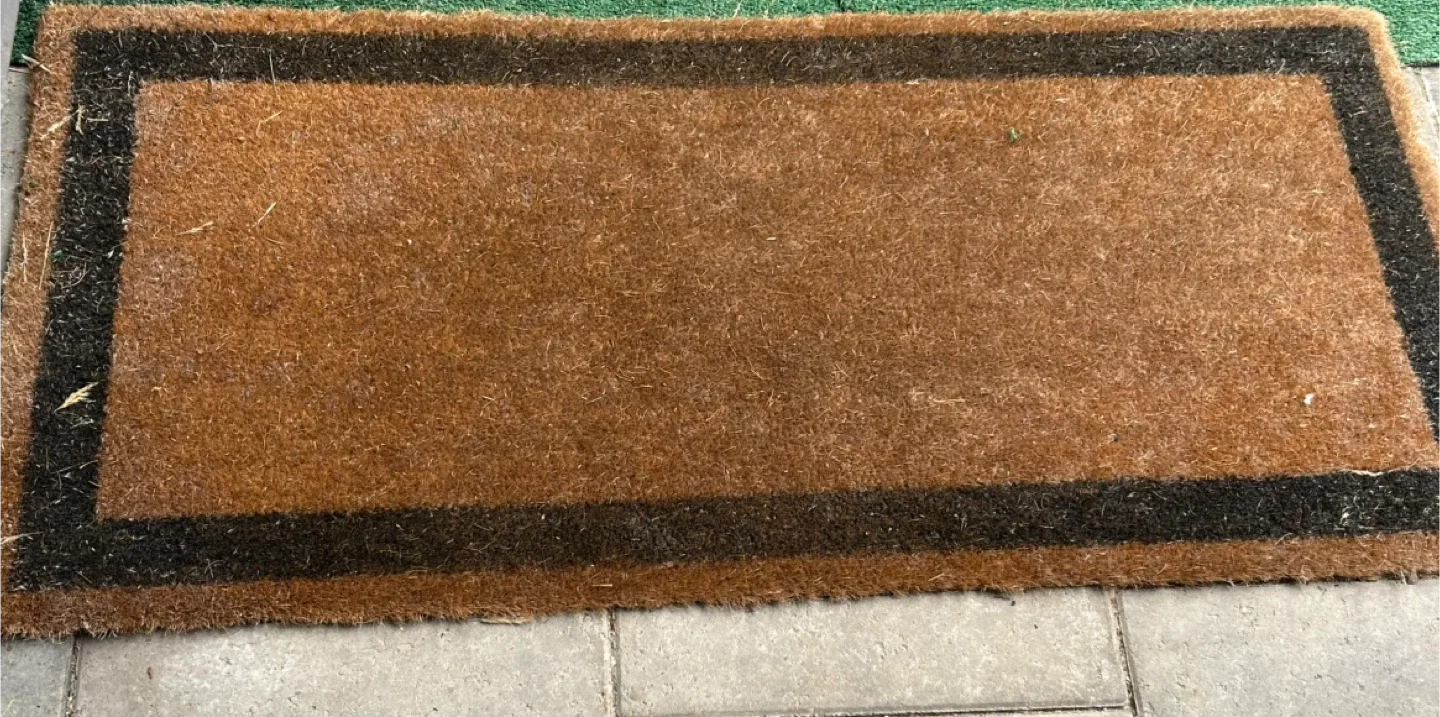 Coir Doormat with Black Border