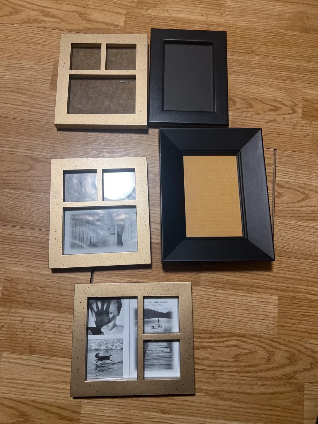 Assorted Picture Frames - Set of 5