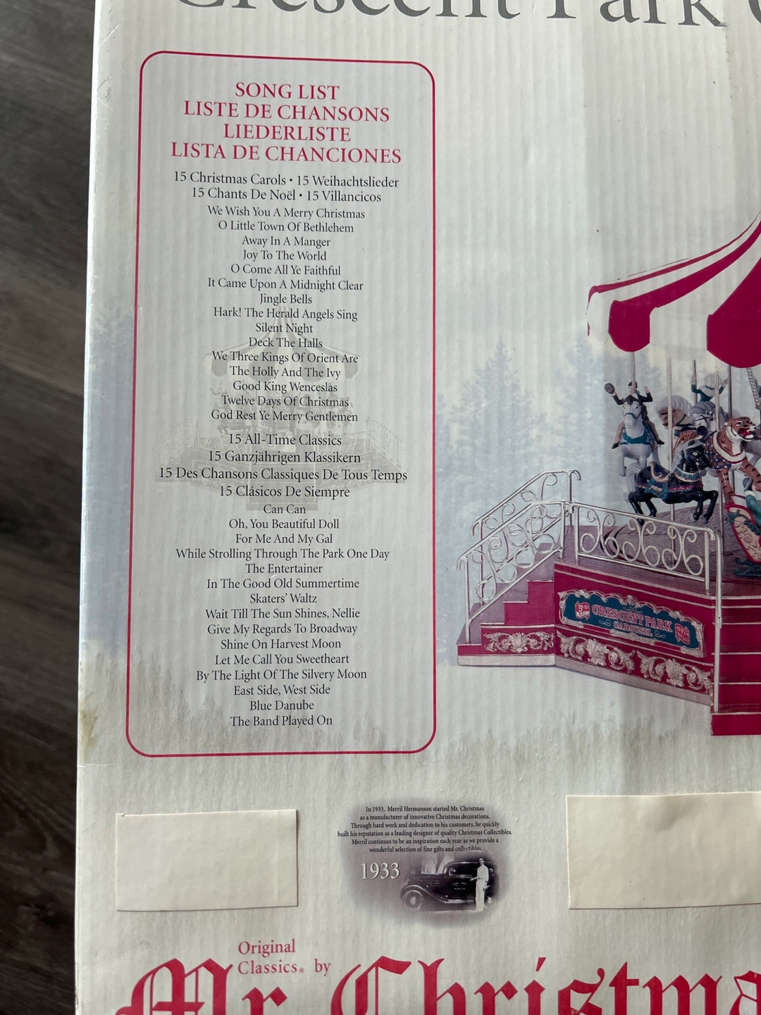 Mr. Christmas Crescent Park Carousel - photo 3