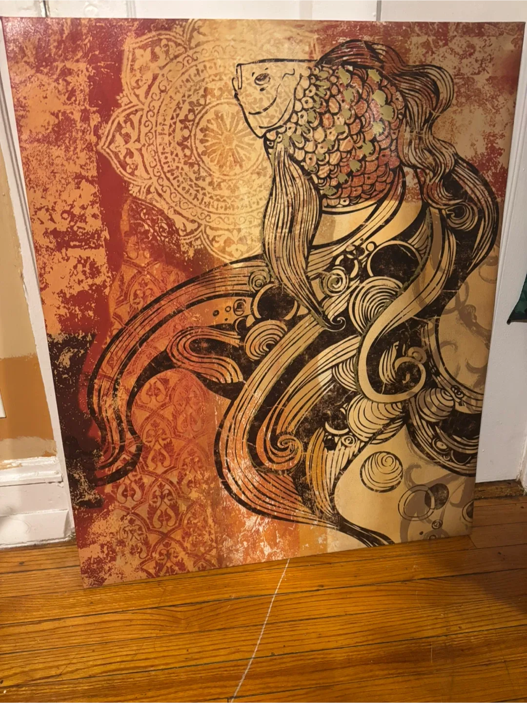 Oversized Goldfish Wall Art