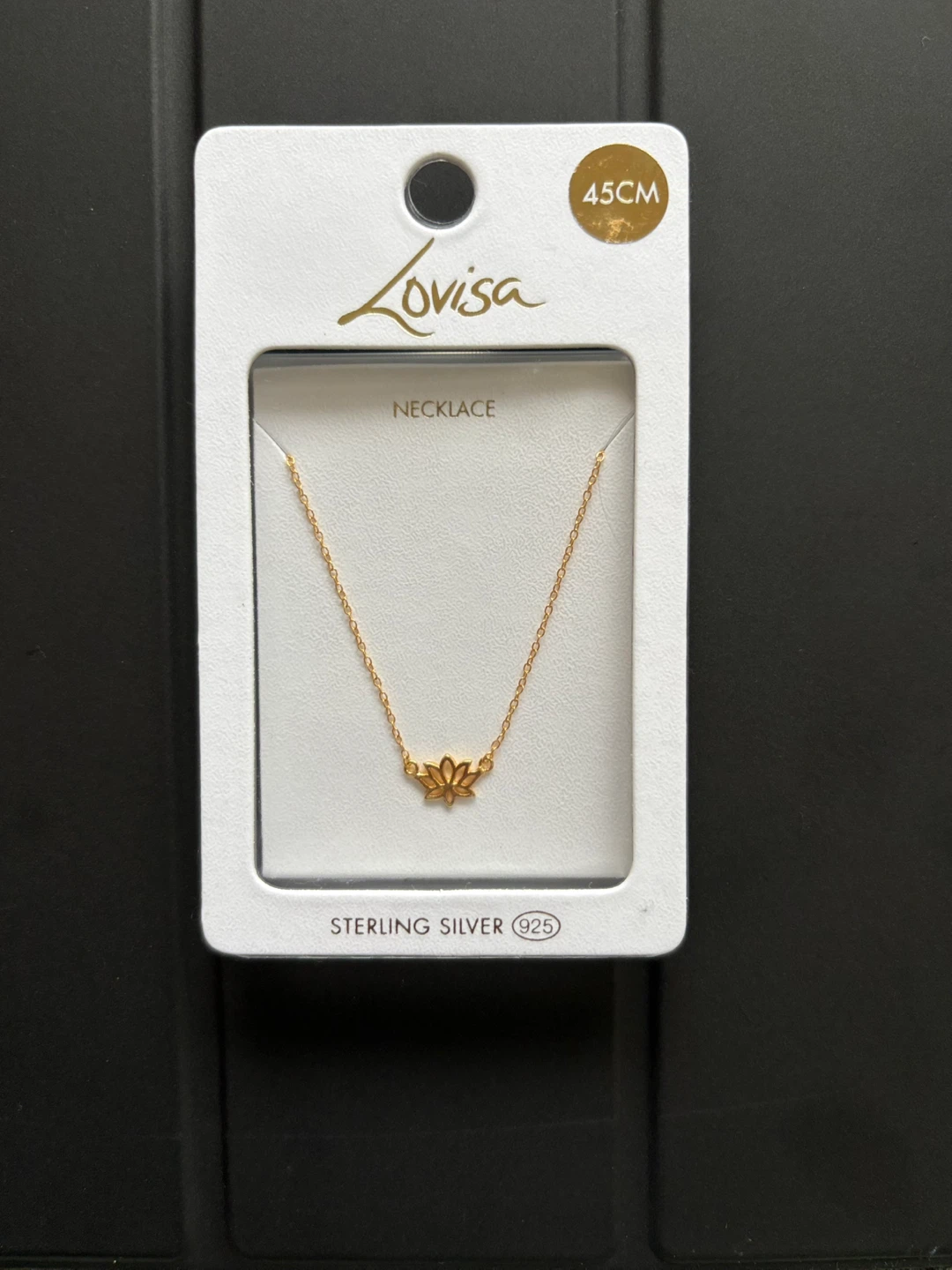 Sterling Silver Lotus Necklace - New