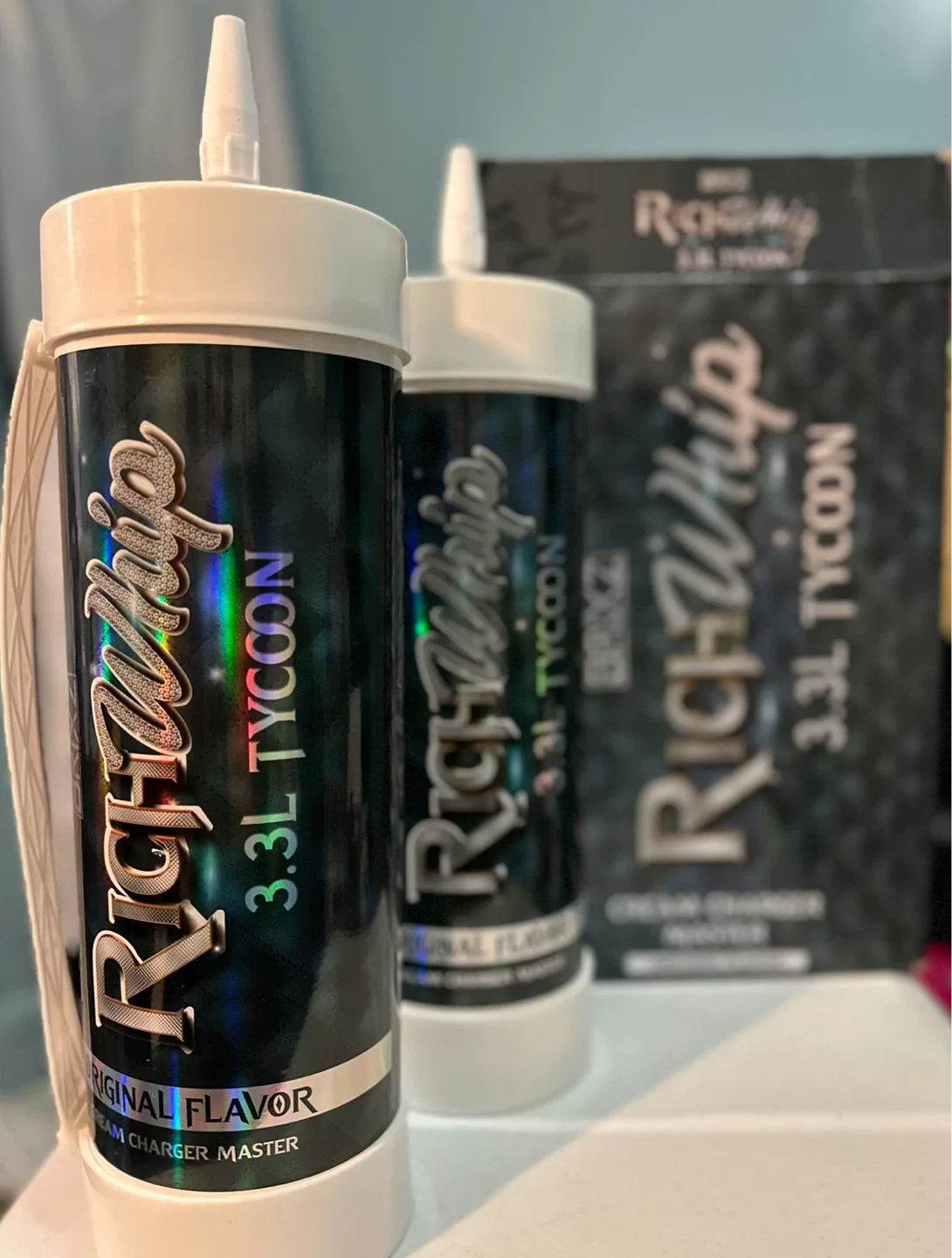 Rich Whip 3.3L Tycoon Cream Chargers x 2 image indicator(5)