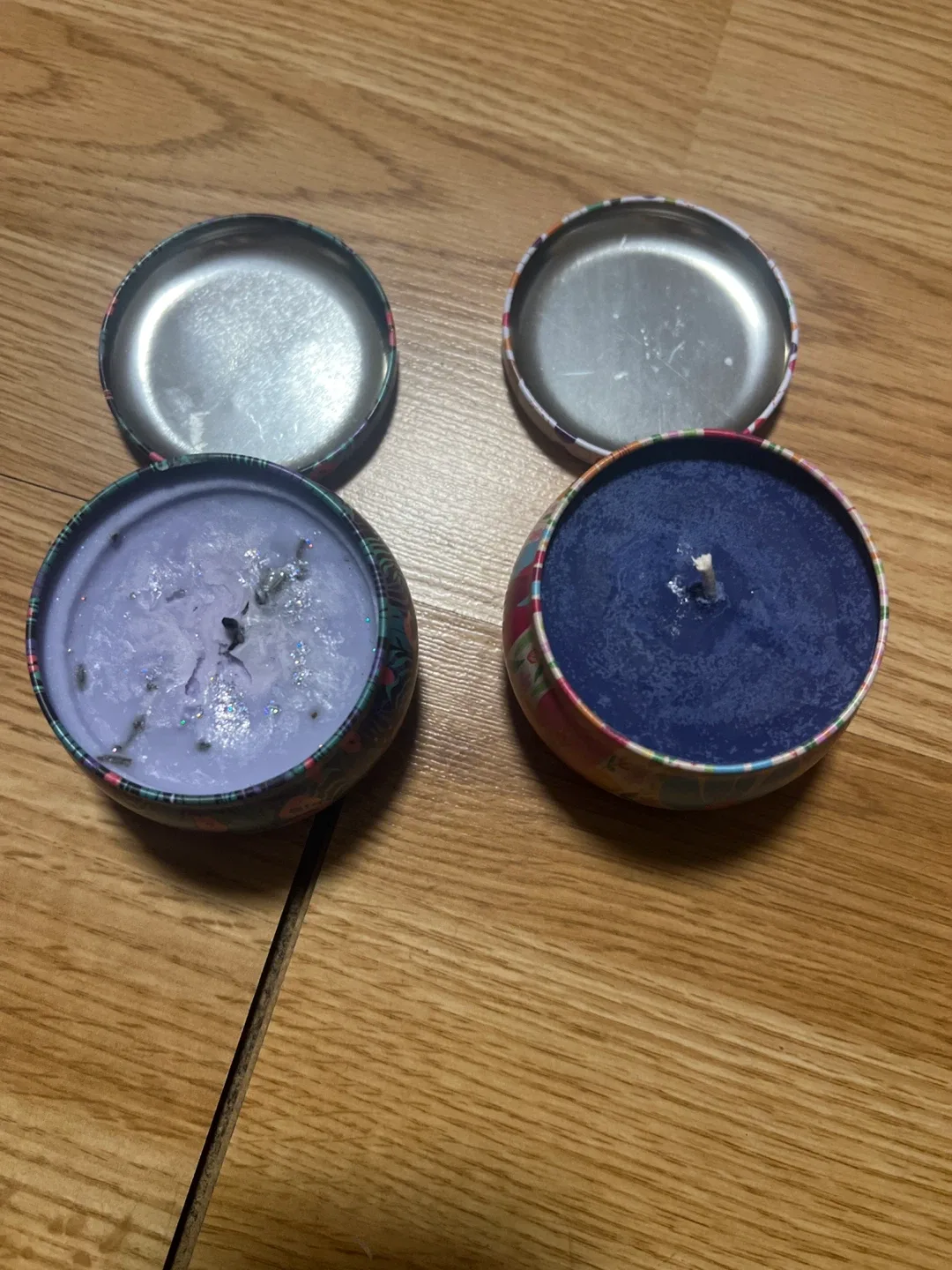 Two Decorative Scented Candles