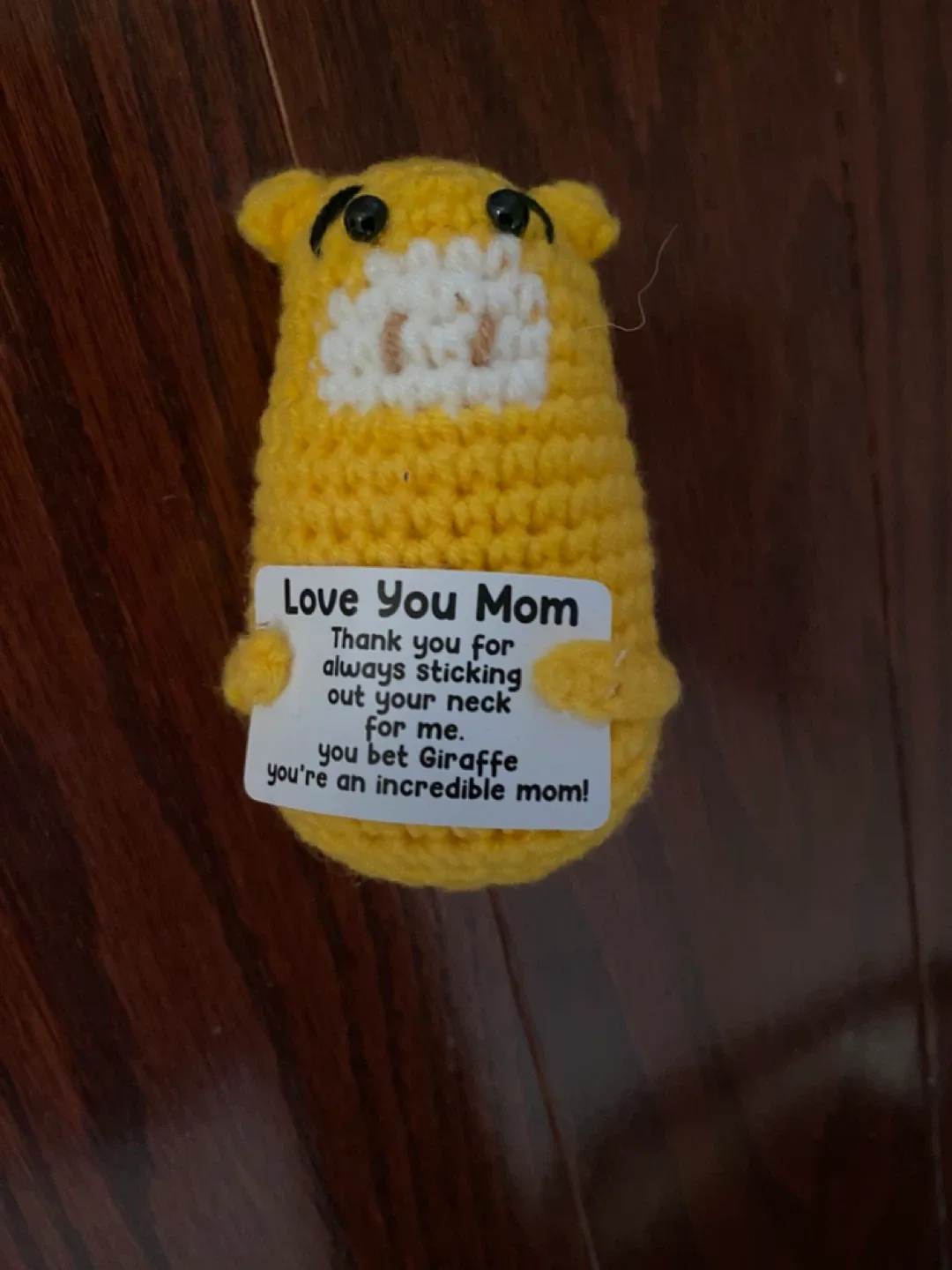 Handmade Crochet Giraffe - Love You Mom Gift