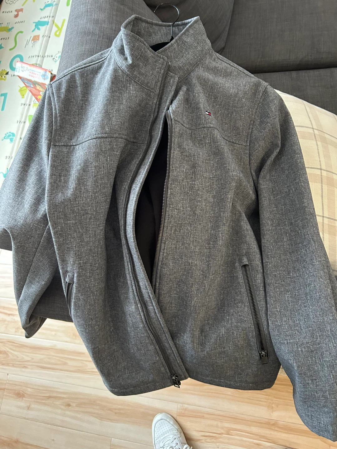 Tommy Hilfiger Gray Softshell Jacket - Size M