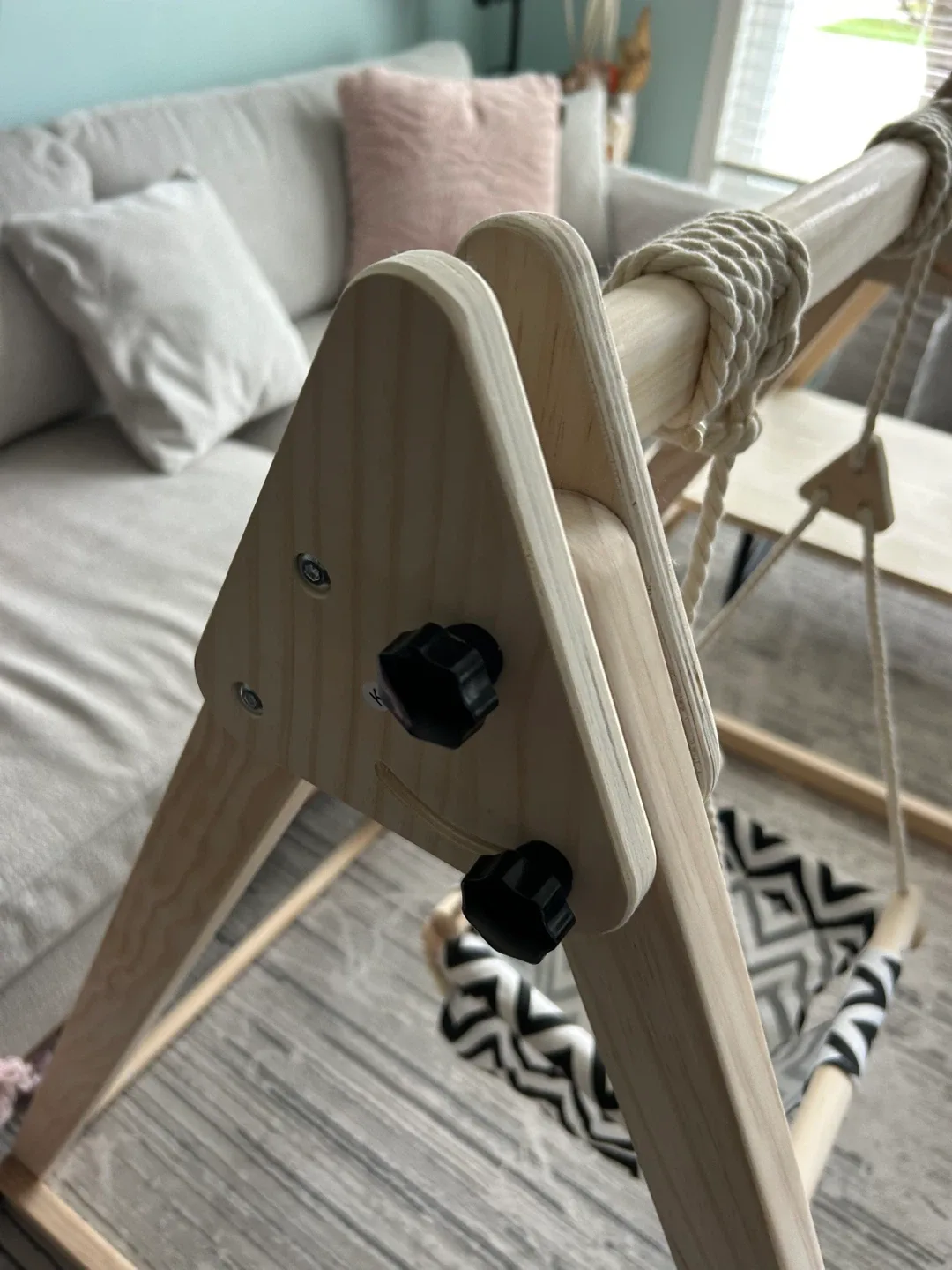 Wooden Indoor Playground with Swing and Slide image indicator(4)