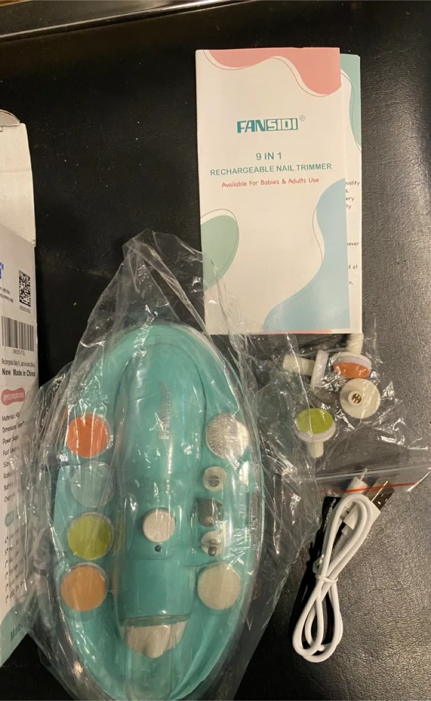 New Fansidi Rechargeable Baby Nail Trimmer image indicator(4)