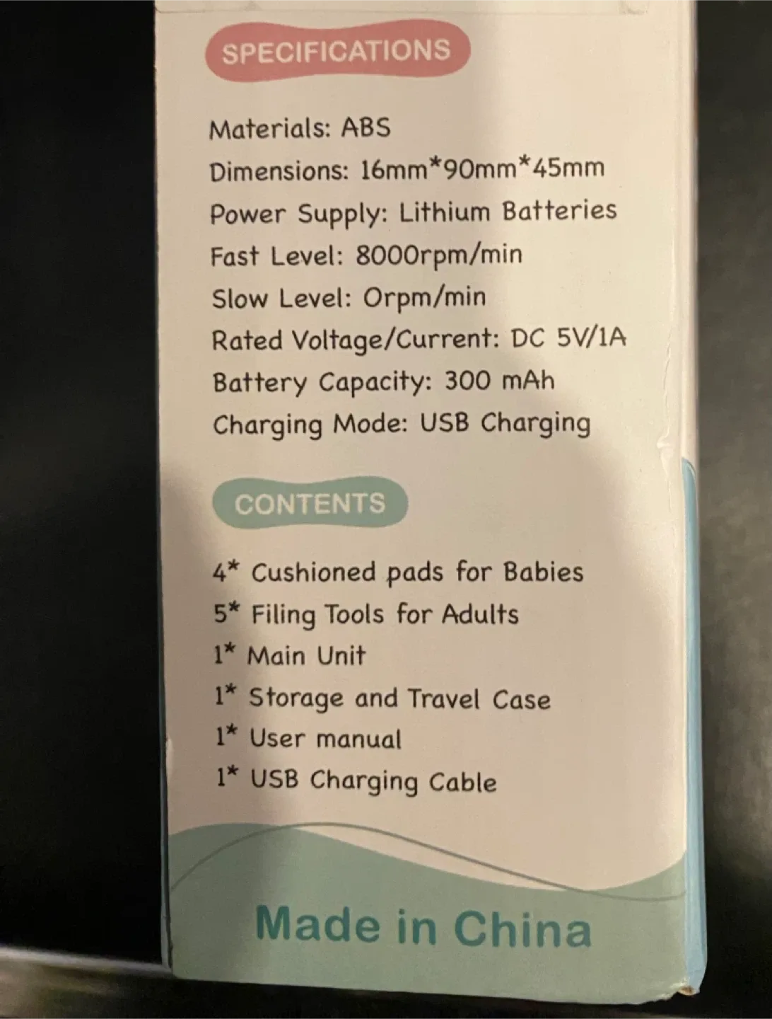 New Fansidi Rechargeable Baby Nail Trimmer image indicator(5)