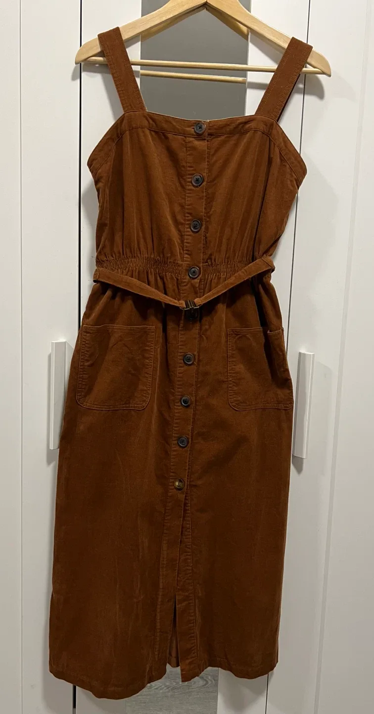 Urban Outfitters Brown Corduroy Dress image indicator(2)