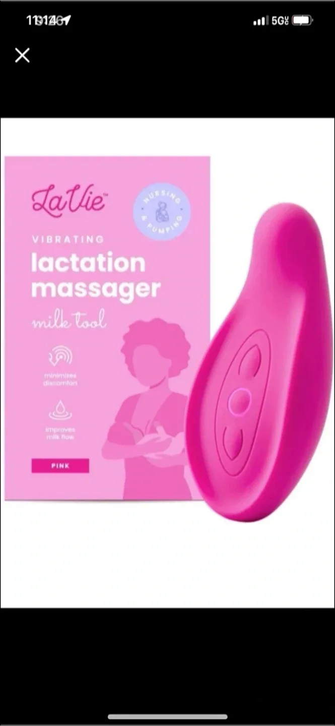 LaVie Vibrating Lactation Massager - Pink