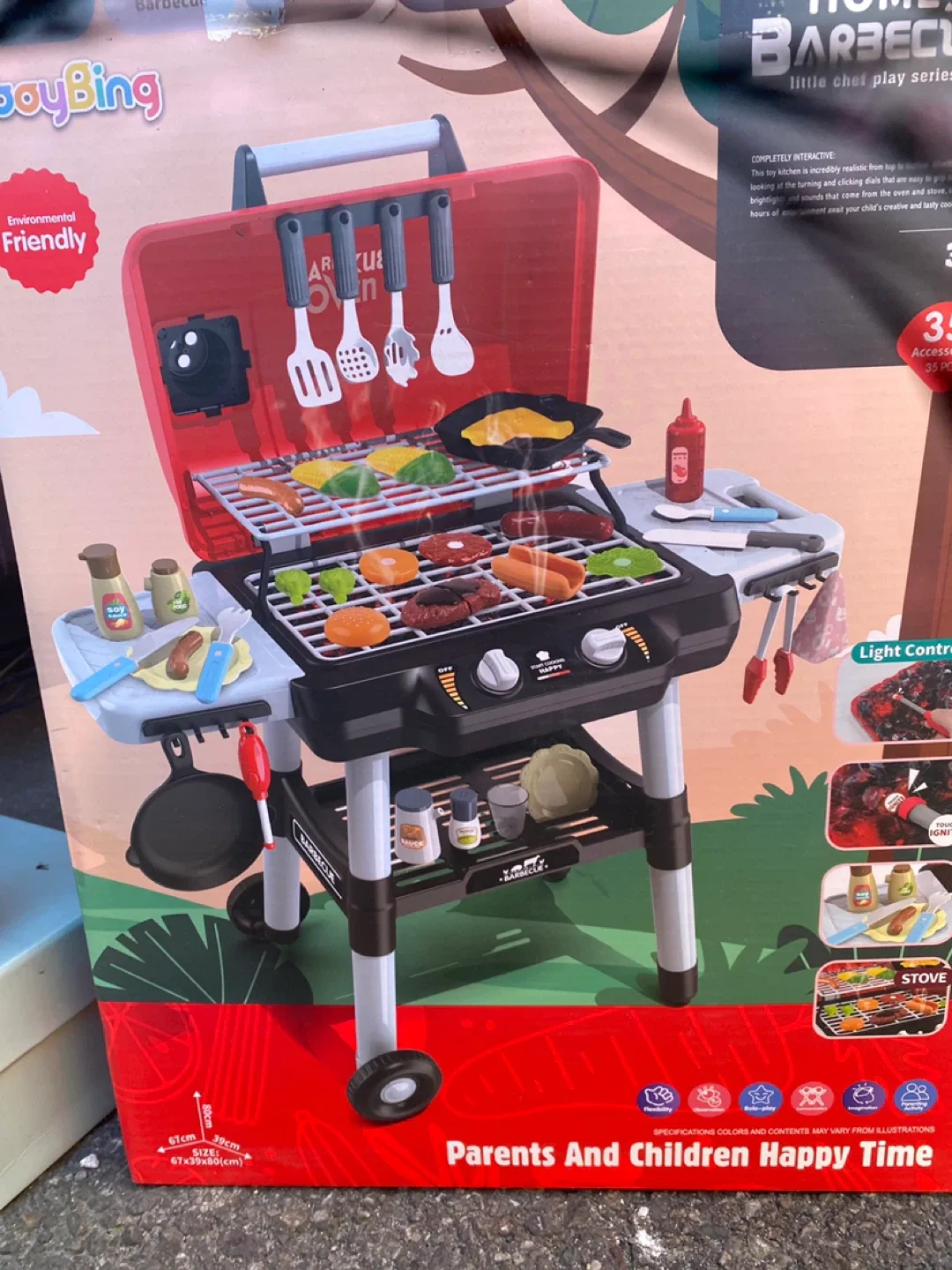 BoyBing Home Barbecue Little Chef Play Series
