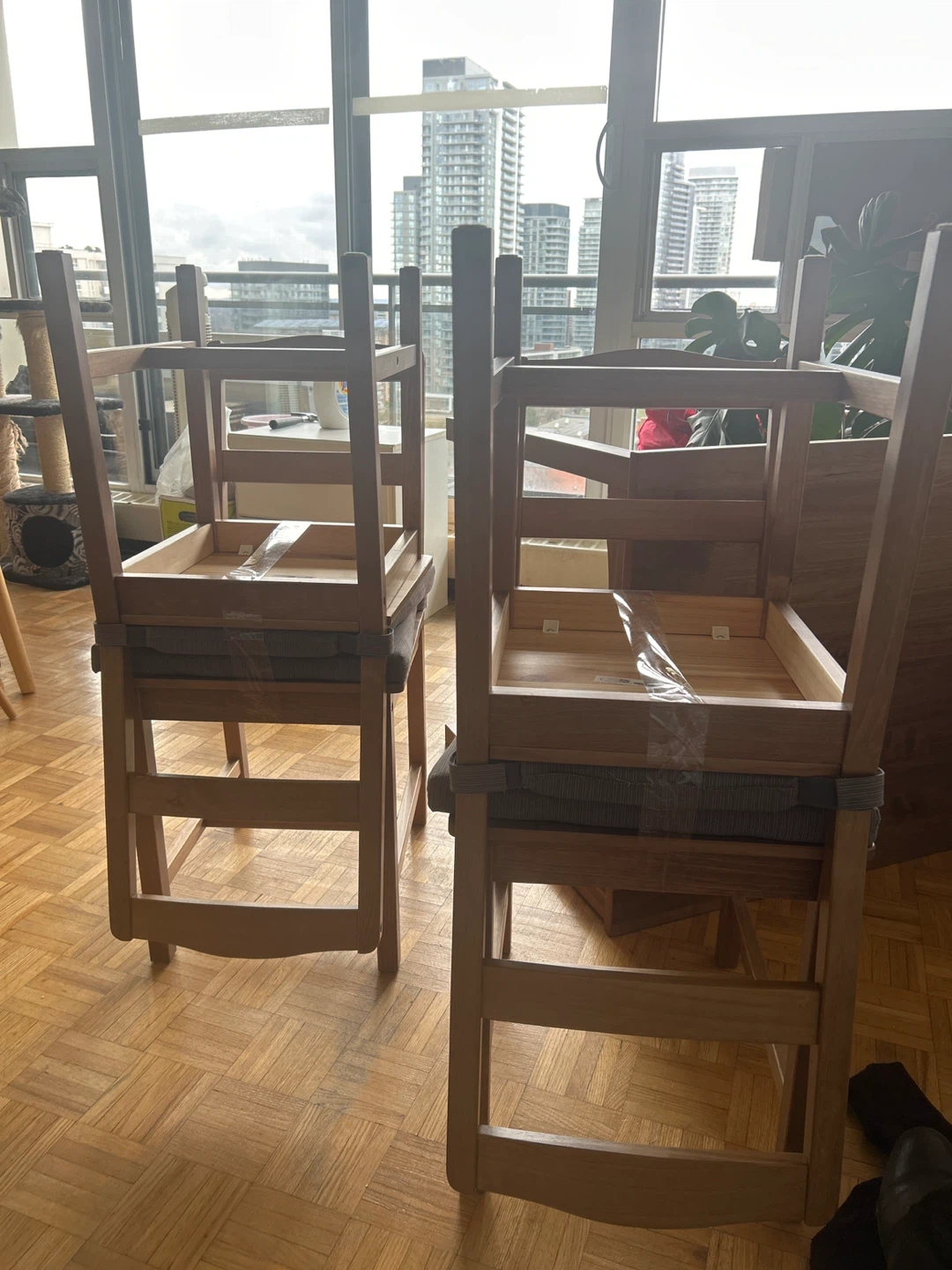 Wood Dining Table with 4 Chairs - photo 4