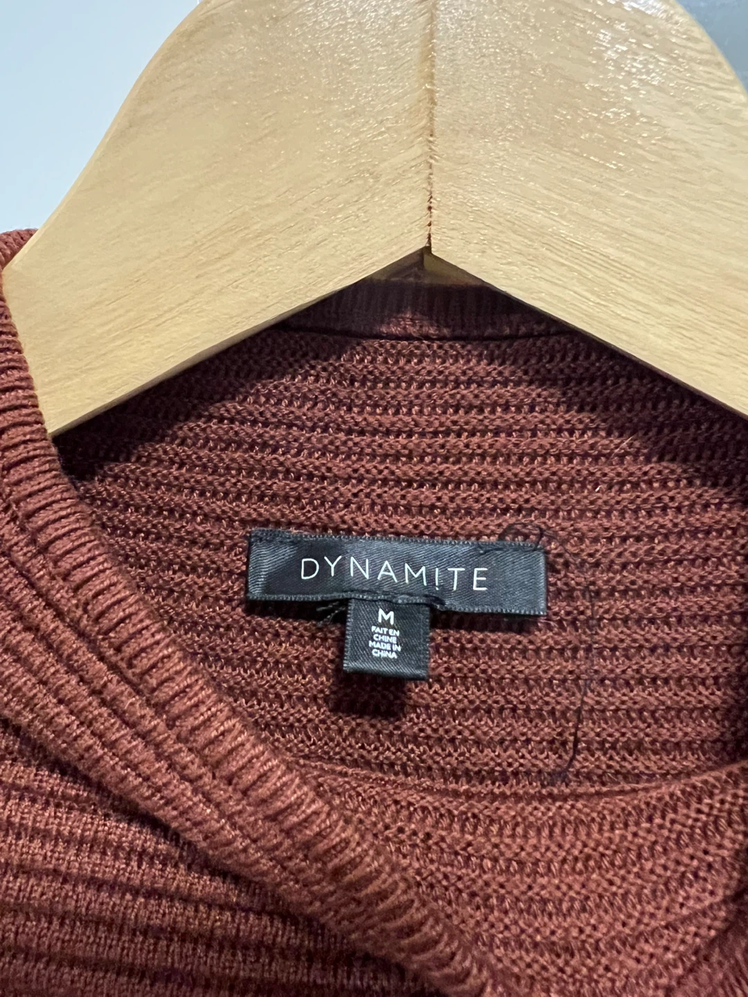 Maroon Ribbed Knit Sweater - photo 5