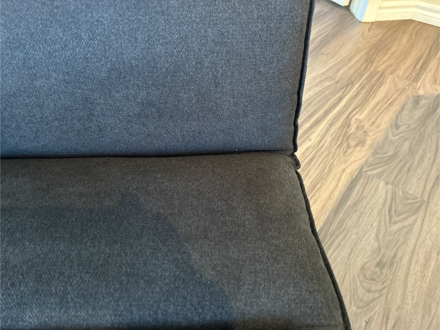 Dark Grey-Soft Black Futon Sofa Bed - photo 5