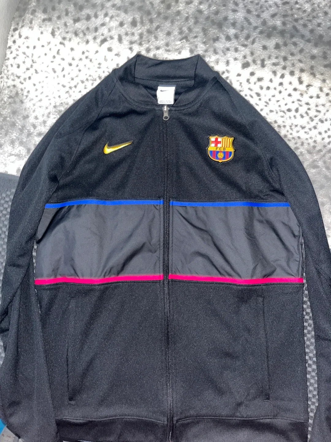 Nike FC Barcelona Black Jacket image indicator(3)