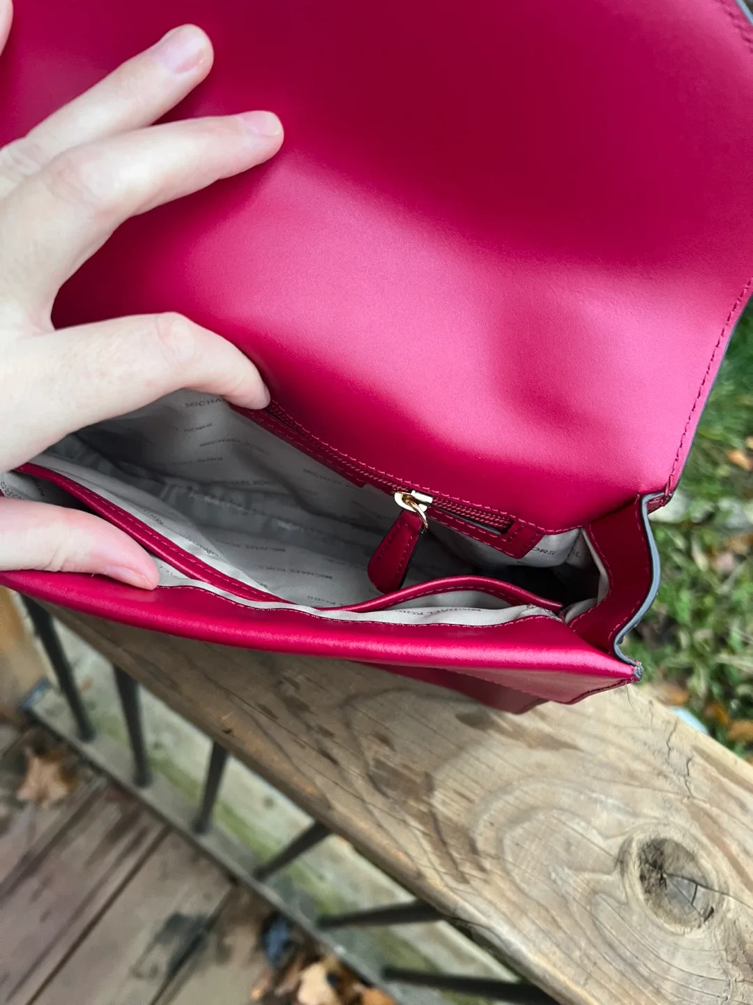 Michael Kors bag - Burgundy & Brown image indicator(3)