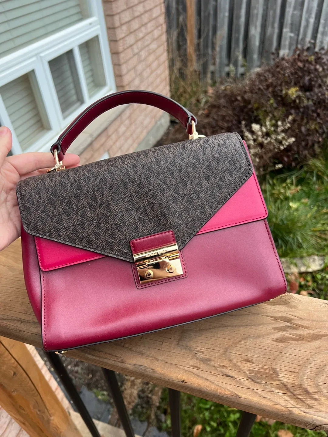Michael Kors bag - Burgundy & Brown