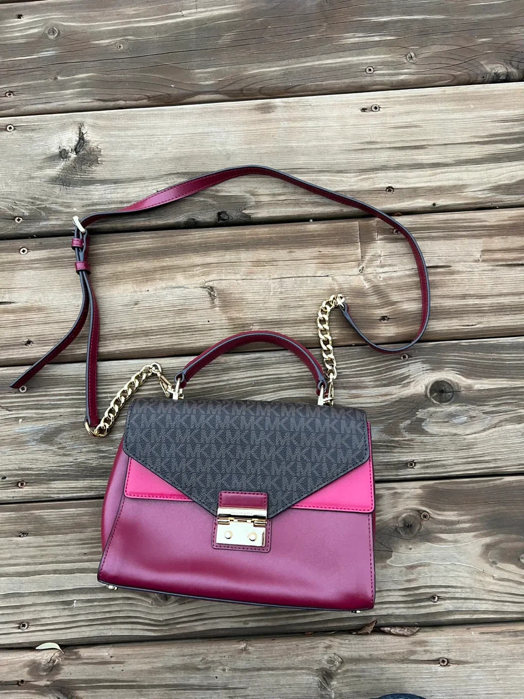 Michael Kors bag - Burgundy & Brown image indicator(4)