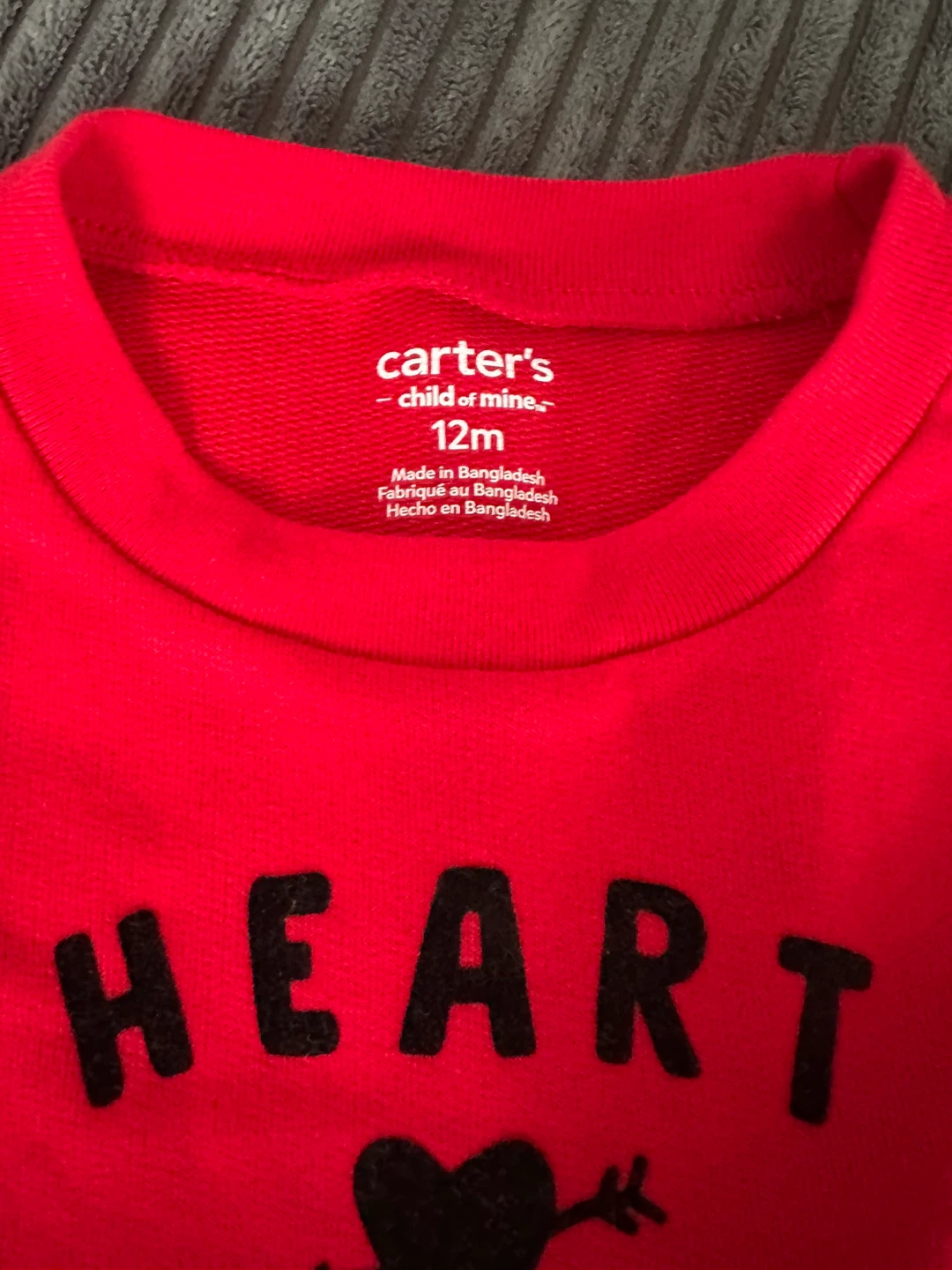 Carter's & Garanimals 12M Red Outfit Set - photo 3