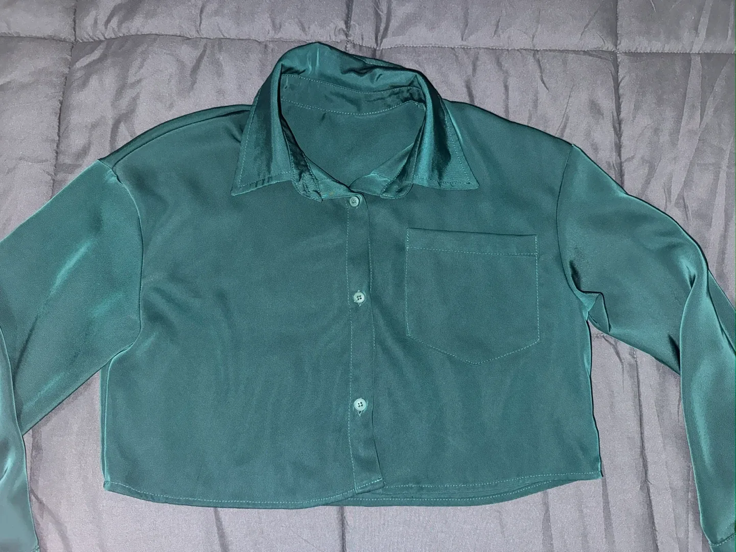 Dazy Green Crop Top - Size S image indicator(2)