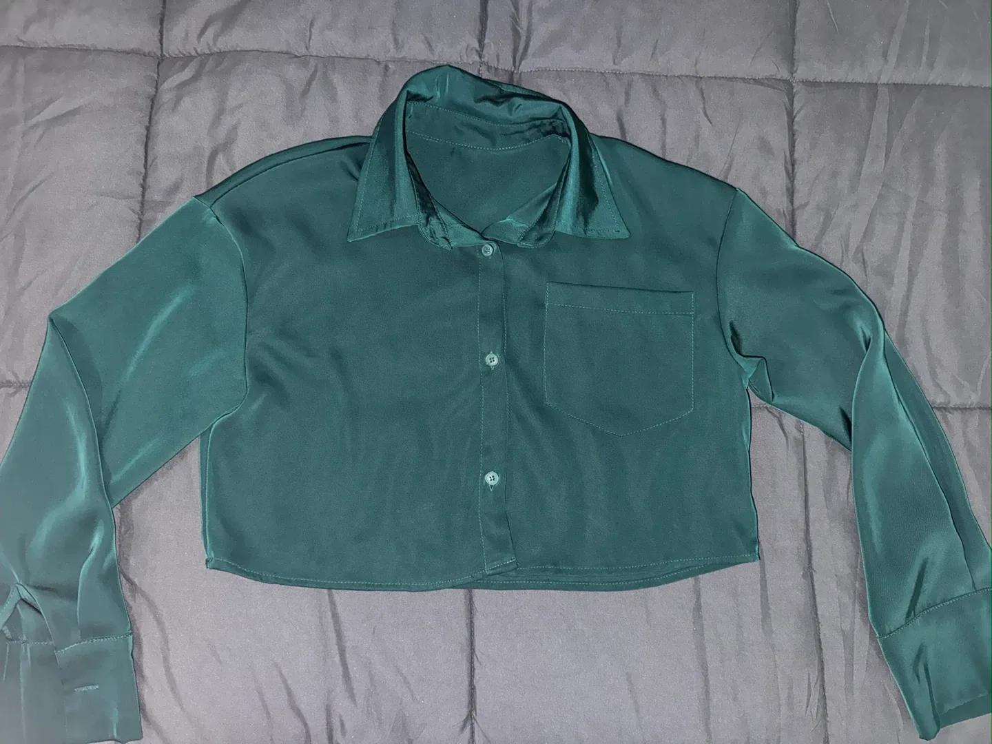 Dazy Green Crop Top - Size S image indicator(4)