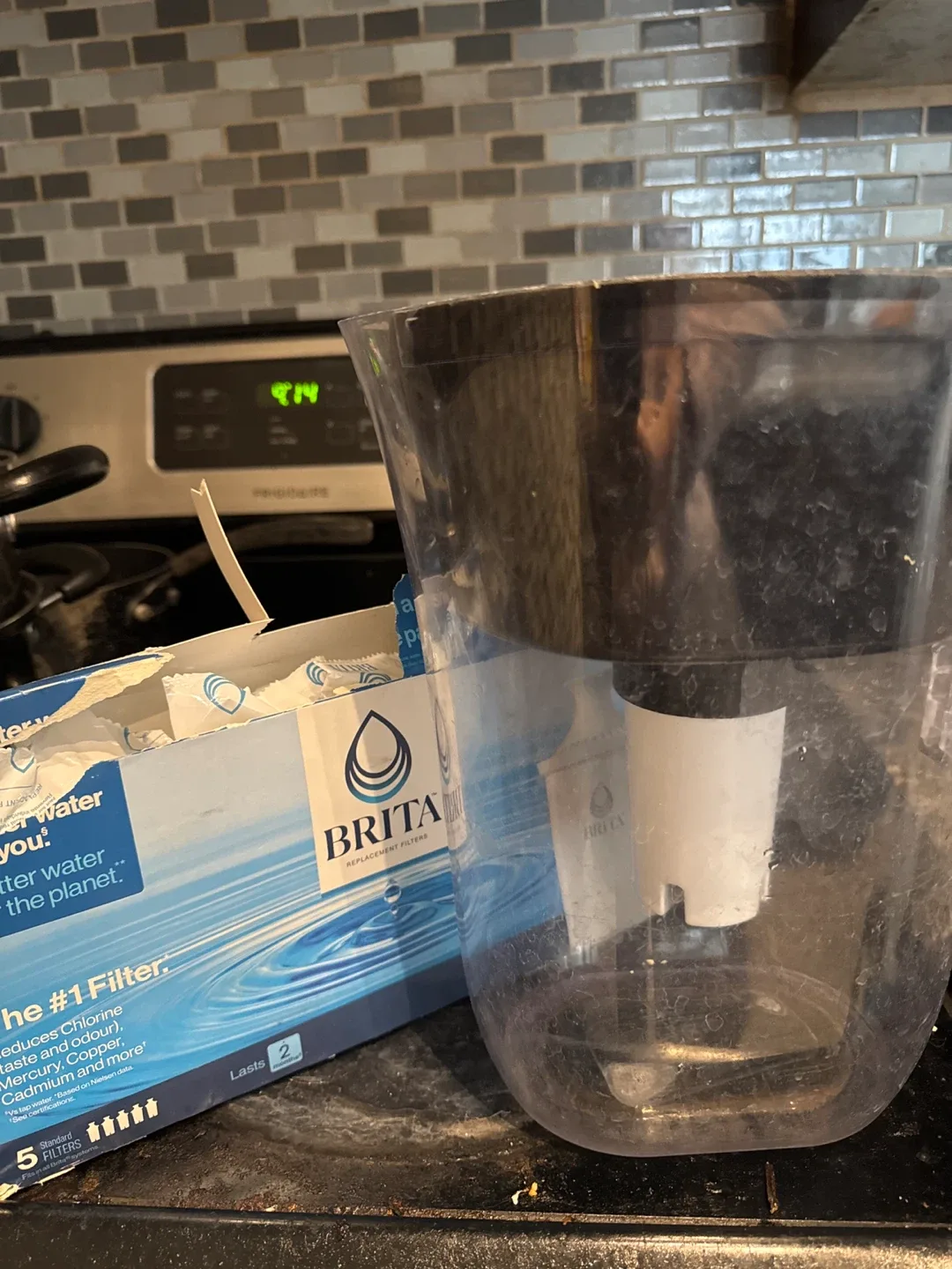 Brita Water Filter Pitcher + 3 Replacement Filters