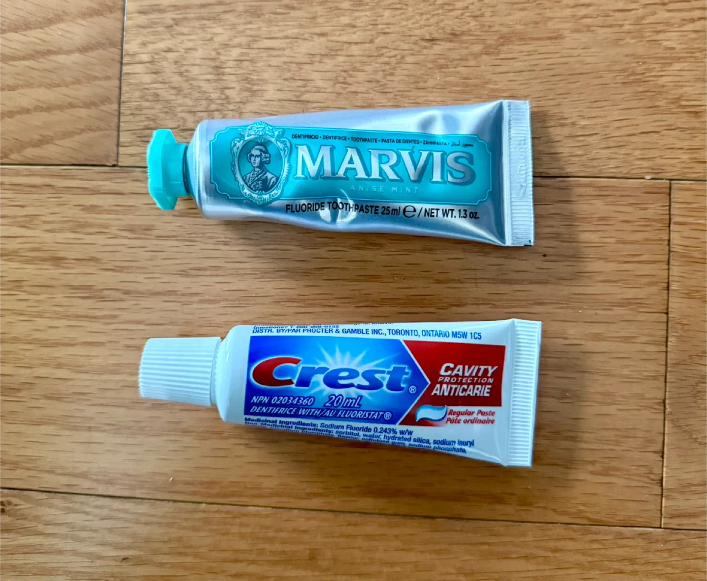 Variety of Toothpaste: Biorepair, Crest, Marvis image indicator(3)