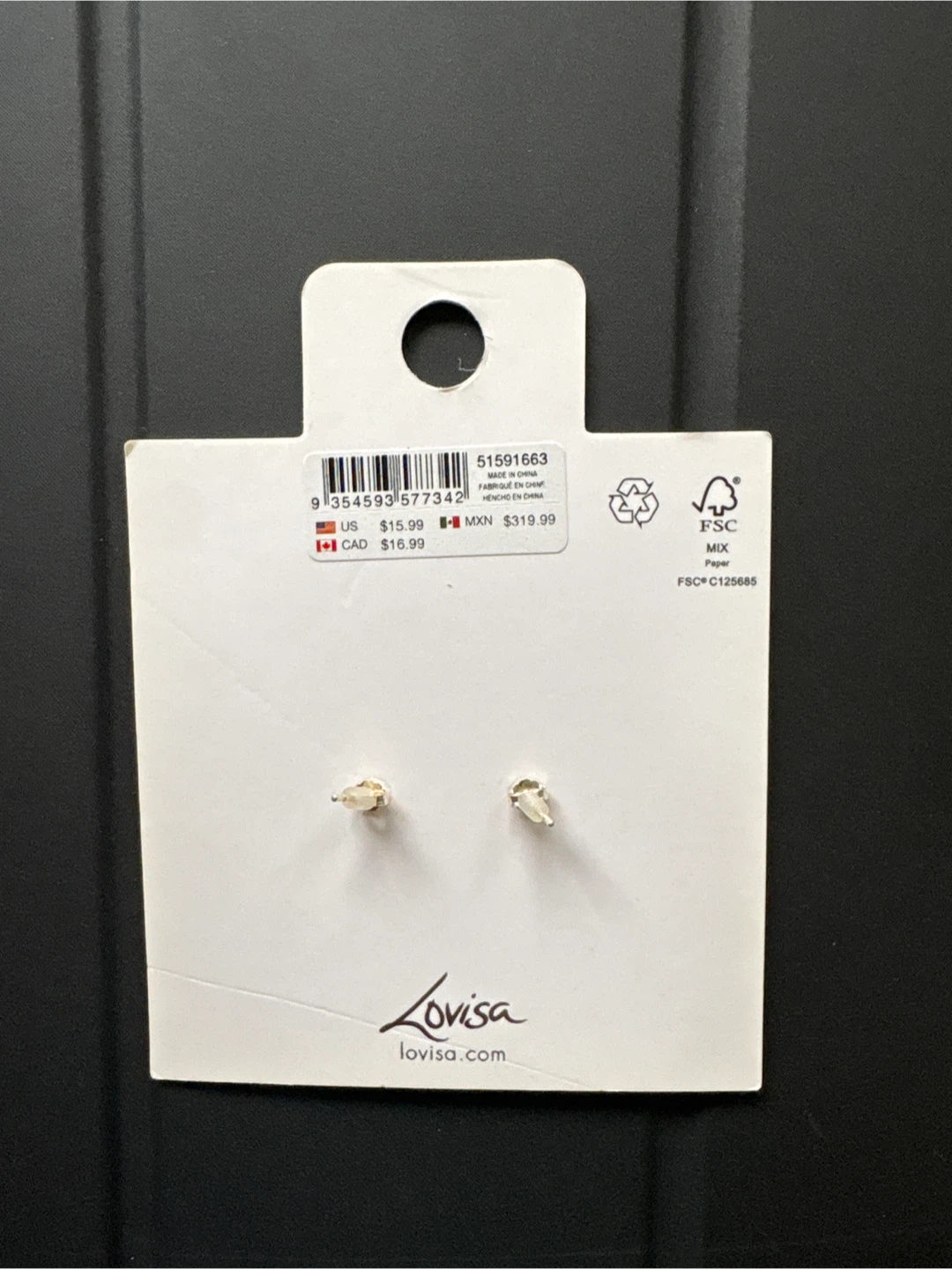 Sterling Silver Christmas Tree Stud Earrings - photo 2