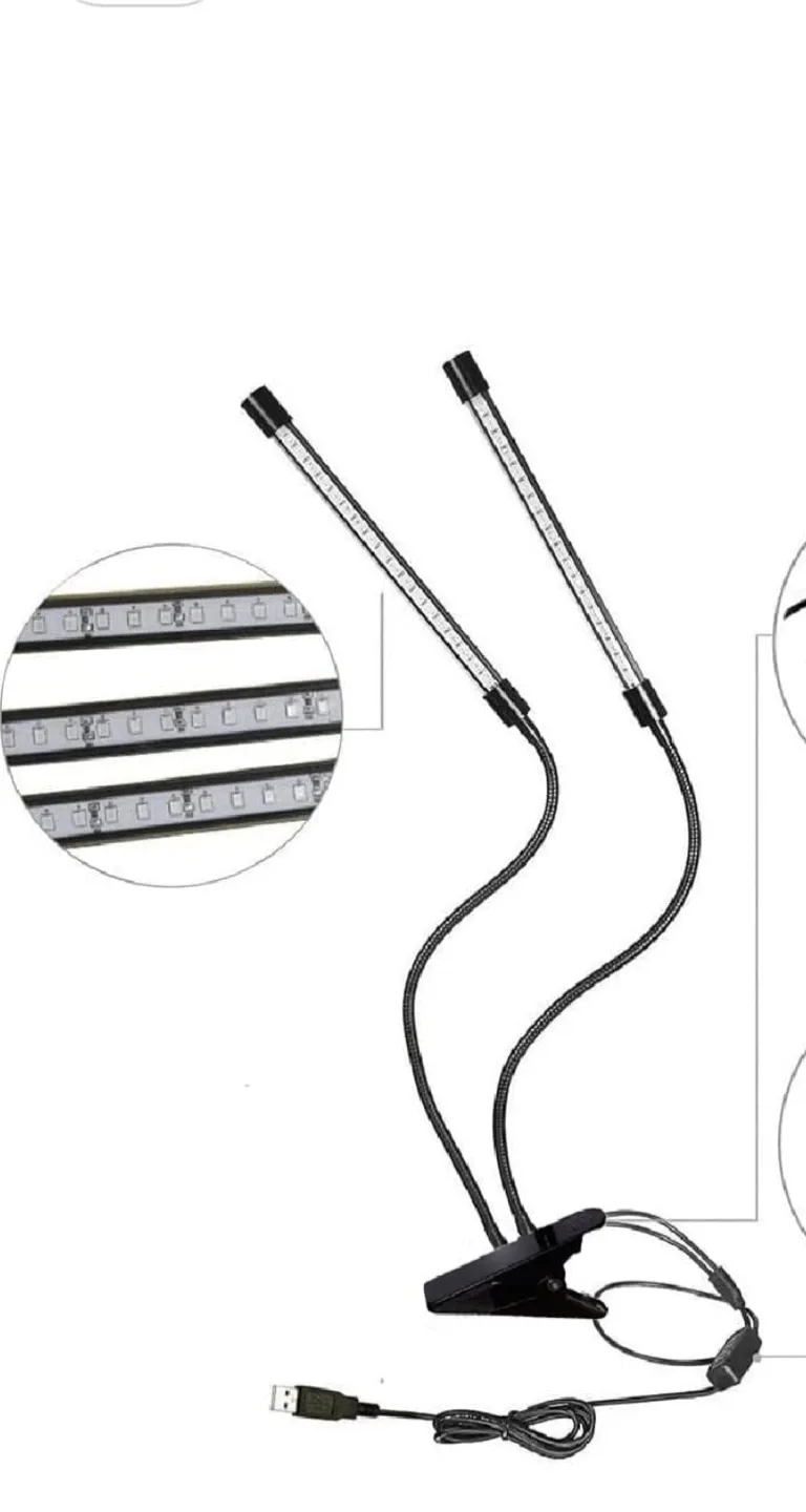 LED Plant Grow Light with Clip Plug In